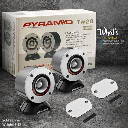 product image number 7 for Pyramid 300 Watt Aluminum Bullet Horn In Enclosure W/Swivel Housing