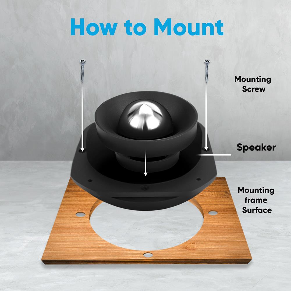 product image number 2 for Pyramid 3" Titanium Super Tweeter Aluminum Frame