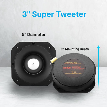 product image number 3 for Pyramid 3" Titanium Super Tweeter Aluminum Frame