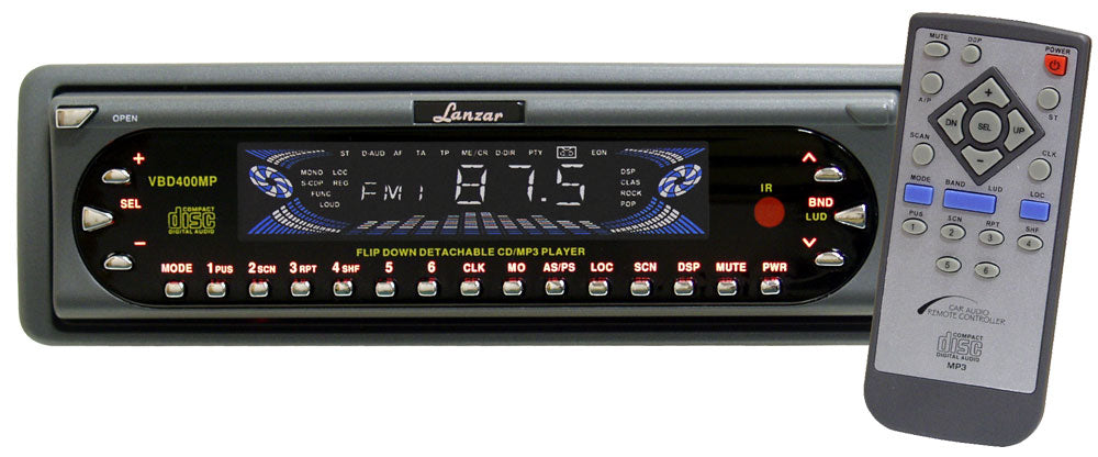 product image number 1 for Lanzar Lanzar Flipdown Cd/Mp3 Player