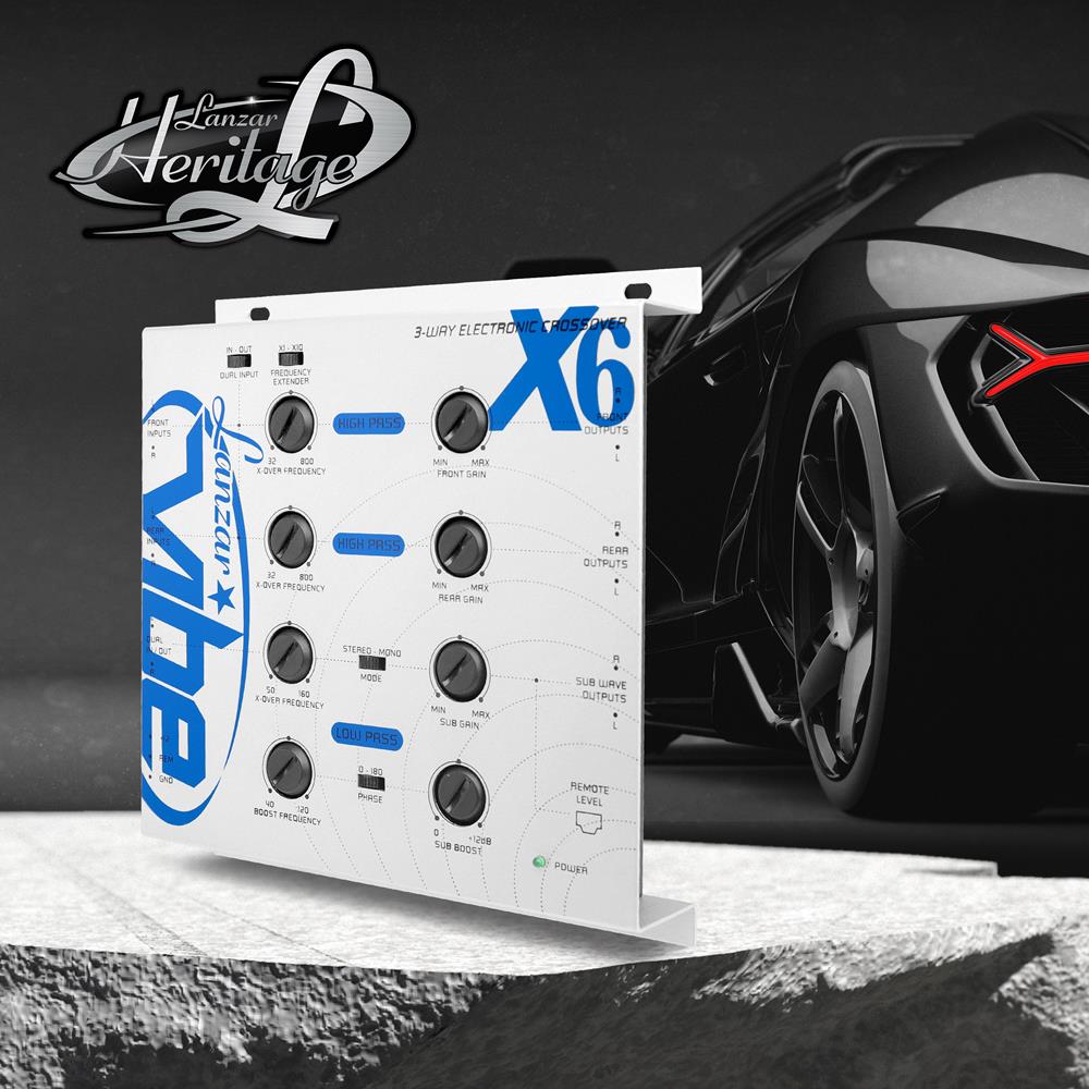 3-Way Audio Crossover Network, Remote Subwoofer Control, White