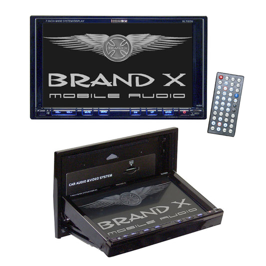 product image number 1 for BrandX Brand X Double Din Indash 7" Dvd Monitor