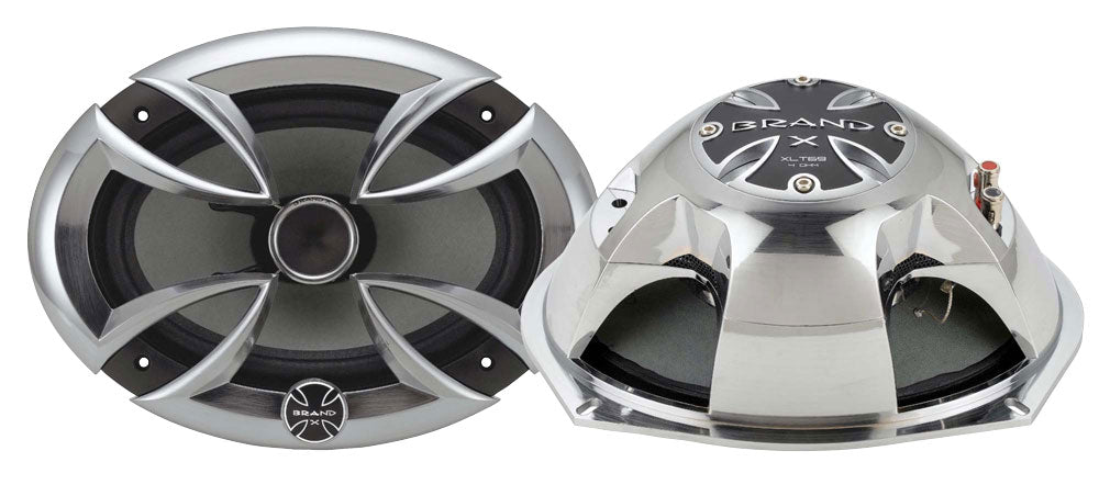 product image number 1 for BrandX 6X9 " Two Way Coax Speaker Titanium