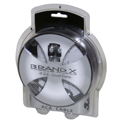 1'.5" Foot Hi-End Black/Silver Stereo Rca Cable