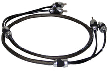 1'.5" Foot Hi-End Black/Silver Stereo Rca Cable