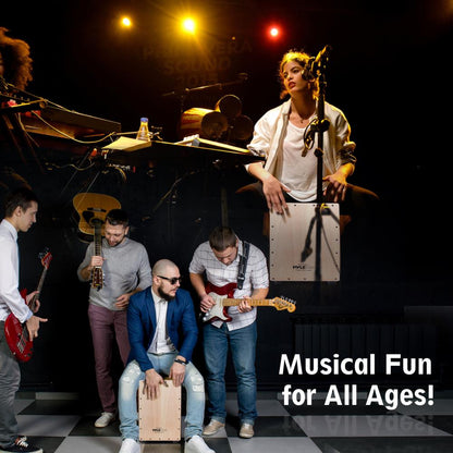 product image number 6 for Pyle Wooden Cajon Percussion Box