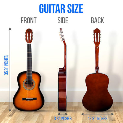 product image number 4 for Pyle Classic Style 3/4 Scale Guitar PGACLS83SUN
