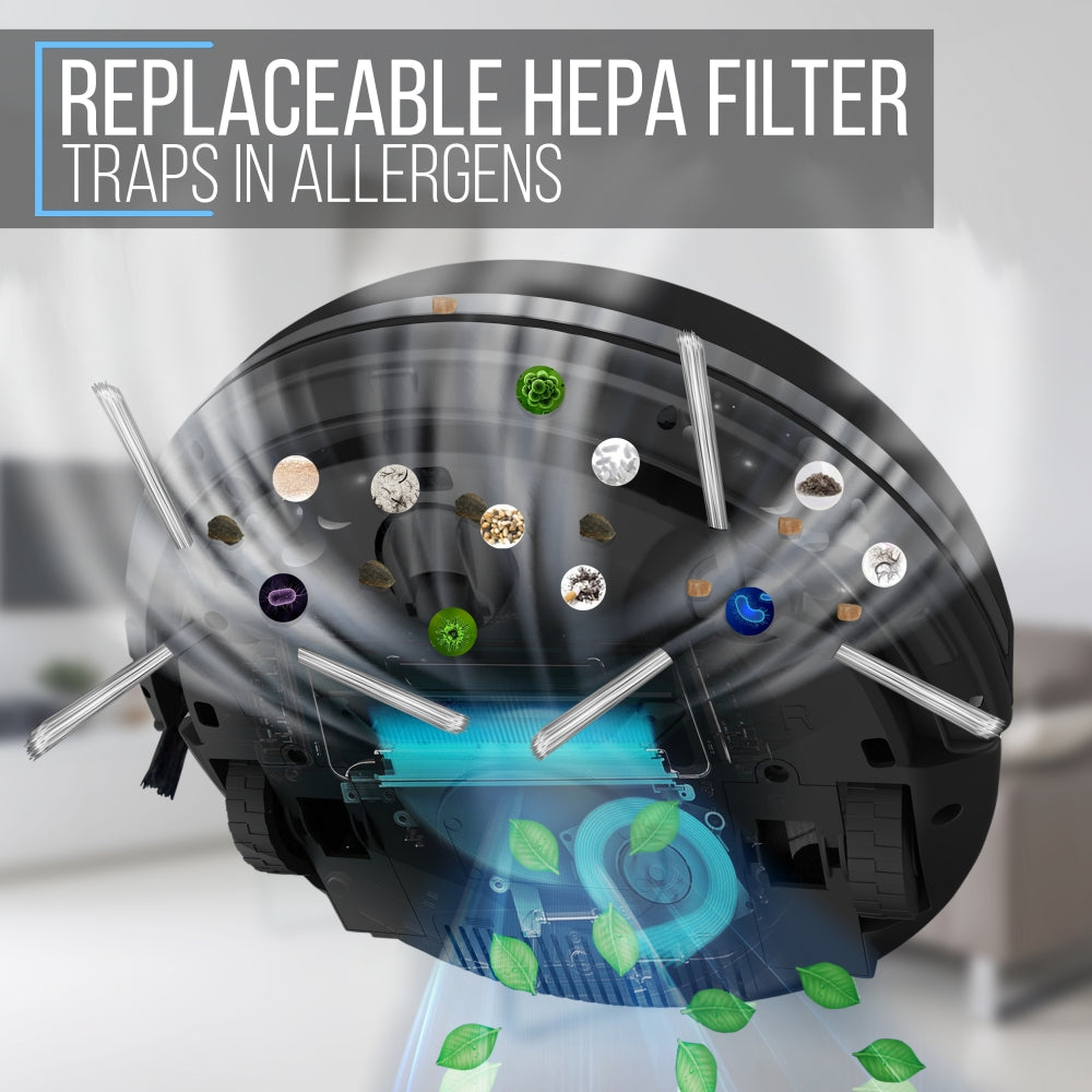 product image number 6 for Pure Clean Smart Robot Vacuum Cleaner PUCRC26B.X9