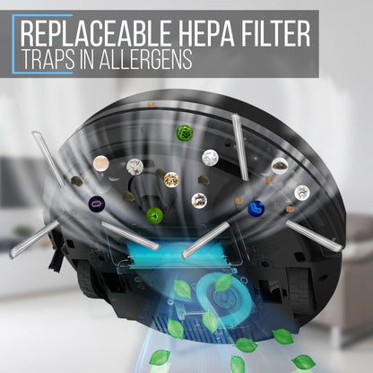 product image number 6 for Pure Clean Smart Robot Vacuum Cleaner PUCRC26B.X9