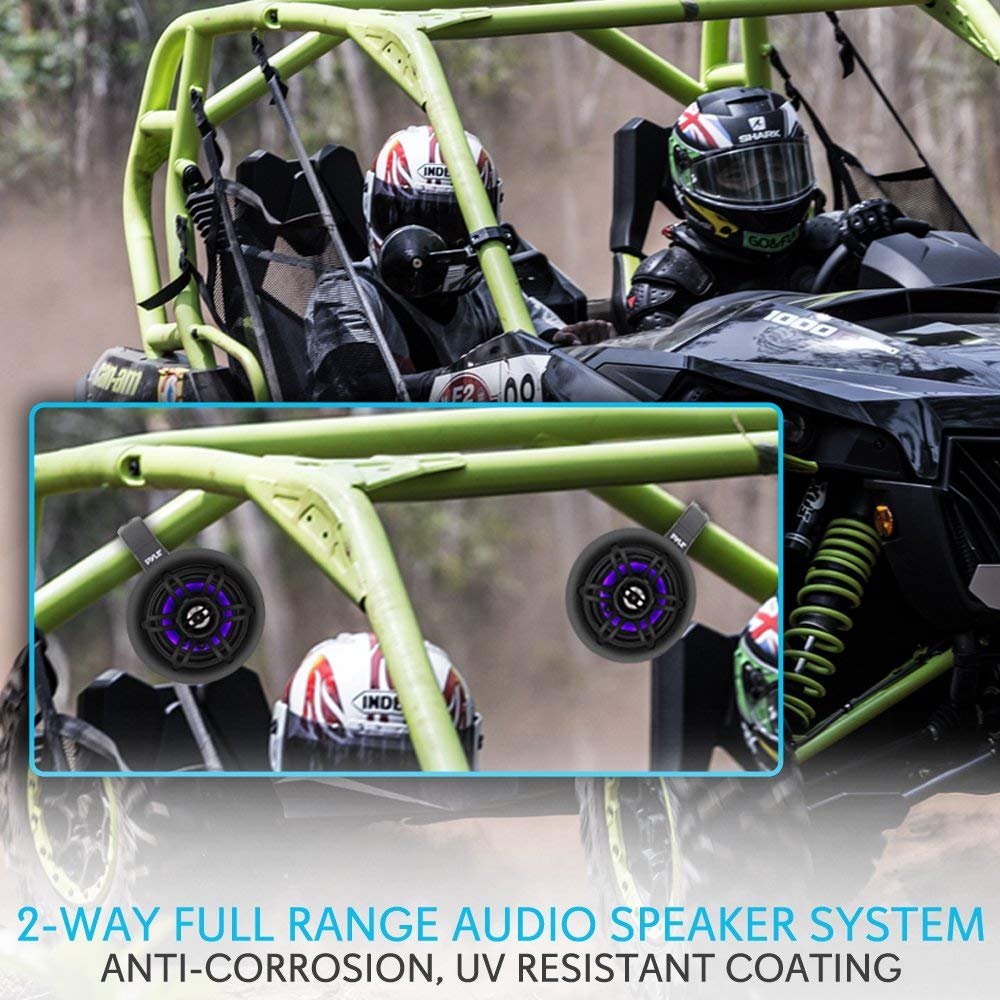 Waterproof Marine Wakeboard Tower Speakers - 4 Inch Dual Subwoofer